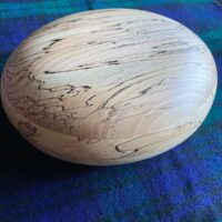wooden pebble adult cremation urn
