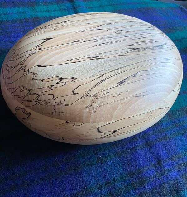wooden pebble adult cremation urn