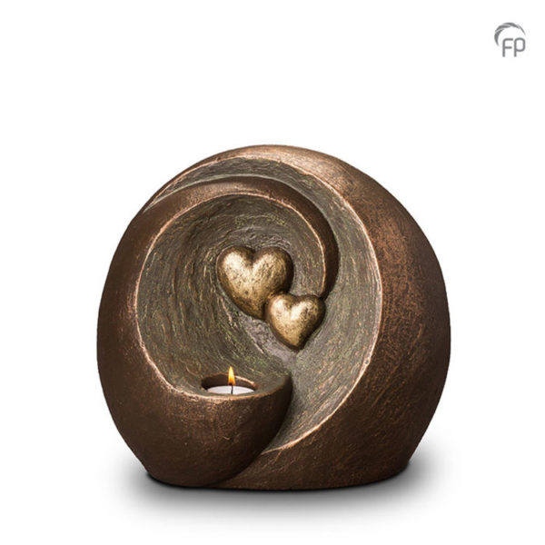 Bronze Heart Cremation Urn
