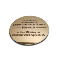 Circular Engraved Plaque