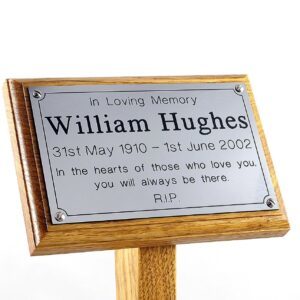 Engraved Memorial Ground Stake