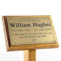 Engraved Memorial Ground Stake