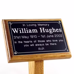 Engraved Memorial Ground Stake