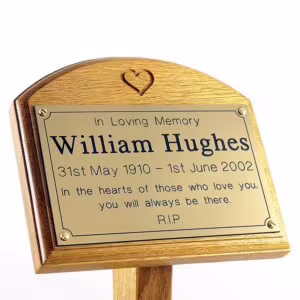 Engraved Memorial Ground Stake