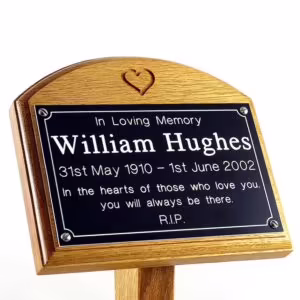 Engraved Memorial Ground Stake