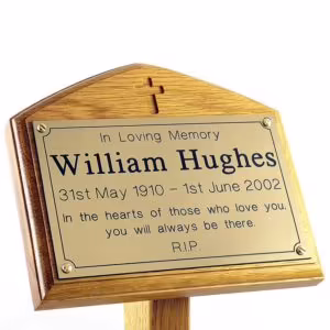 Engraved Memorial Ground Stake