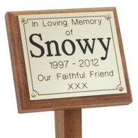 Pet Memorials Plaque