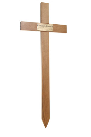 Wooden Memorial Cross Plaque Urns for Ashes
