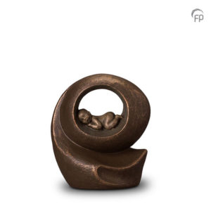Wrapped Infant artist urn