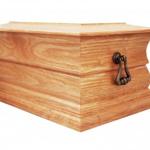 double wooden urn for ashes