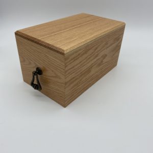 oak casket box for ashes