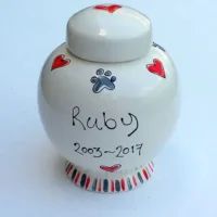 personalised dog urn bone