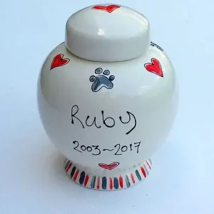 personalised dog urn