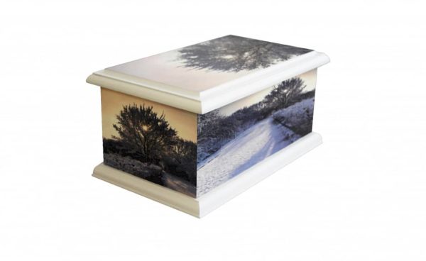 tree personalised wooden box urn