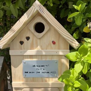 memorial birdhouse for ashes