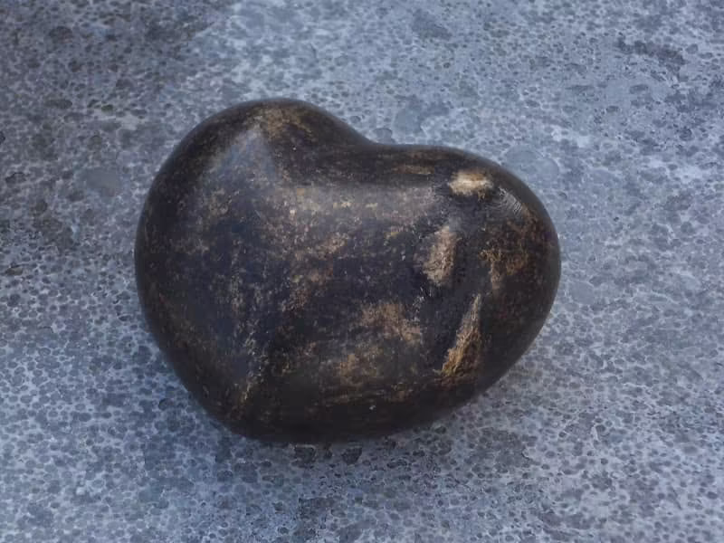 small bronze heart urn