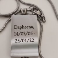 mens necklace for ashes