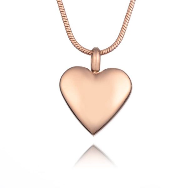 rose gold necklace for ashes
