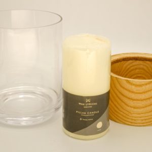 wooden candle urn for ashes