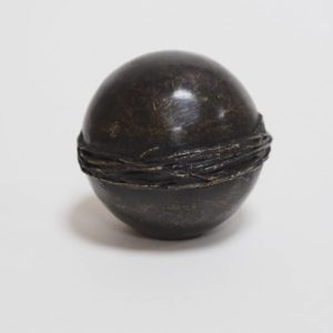Bronze Sphere Ribbon Urn