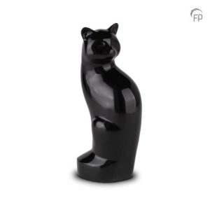 Cat Shaped Urn black