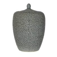 ceramic textured urn for ashes