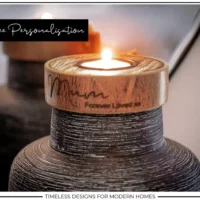 discreet urn candle