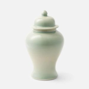 traditional green urn for ashes