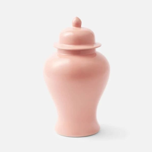 traditional pink urn for ashes