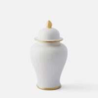 traditional white urn for ashes