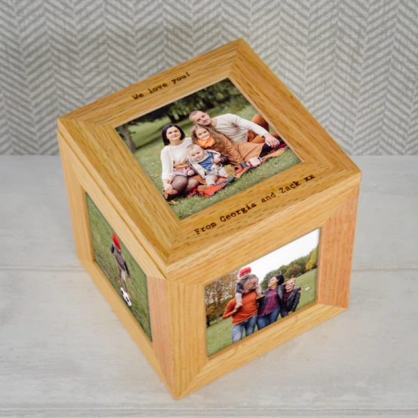 wooden keepsake cube urn