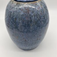 blue urn for ashes