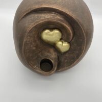 Bronze Heart Cremation Urn