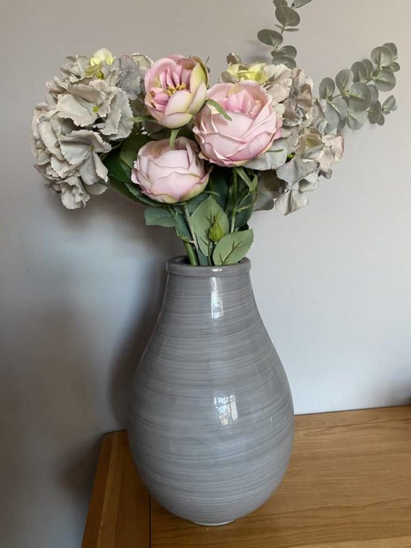 vase urn for ashes grey