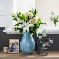 vase for ashes white