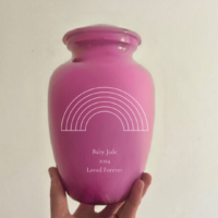 Foot print Blue urn
