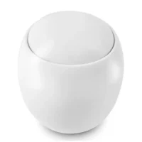 modern ceramic white urn for ashes