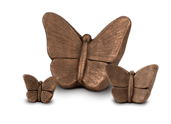 adult bronze butterfly urn for ashes