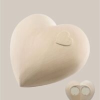 adult wooden heart urn for ashes gold