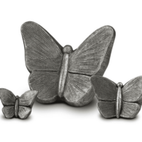 silver butterfly urn for ashes