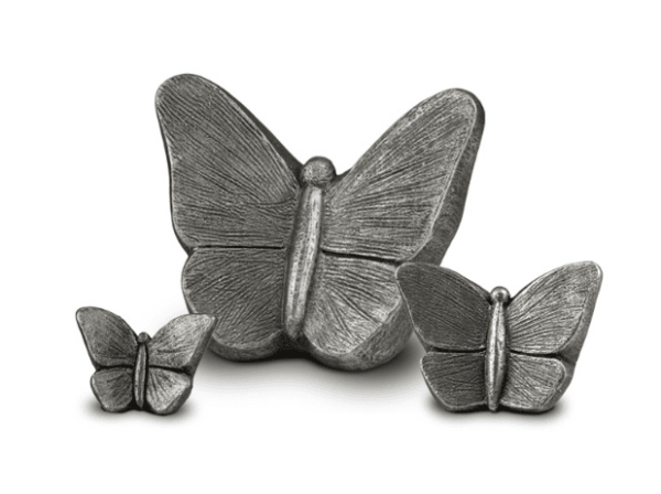 silver butterfly urn for ashes