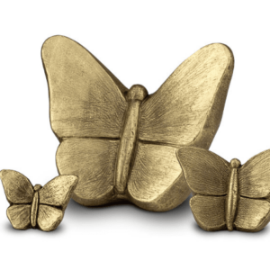 small Gold butterfly urn for ashes