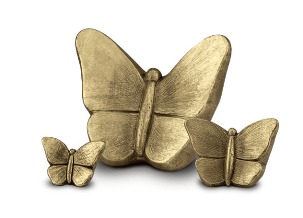 small Gold butterfly urn for ashes