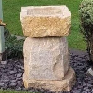 stone memorial double bird bath urn for 2 sets of ashes