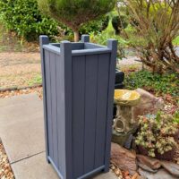 Grey Memorial Garden Planter for Ashes