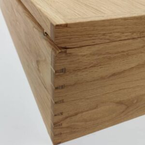 custom oak box for ashes