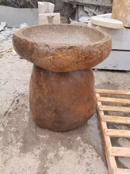 granite birdbath