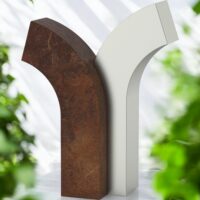 Sculptural_Tree_Steel_Urn For Garden