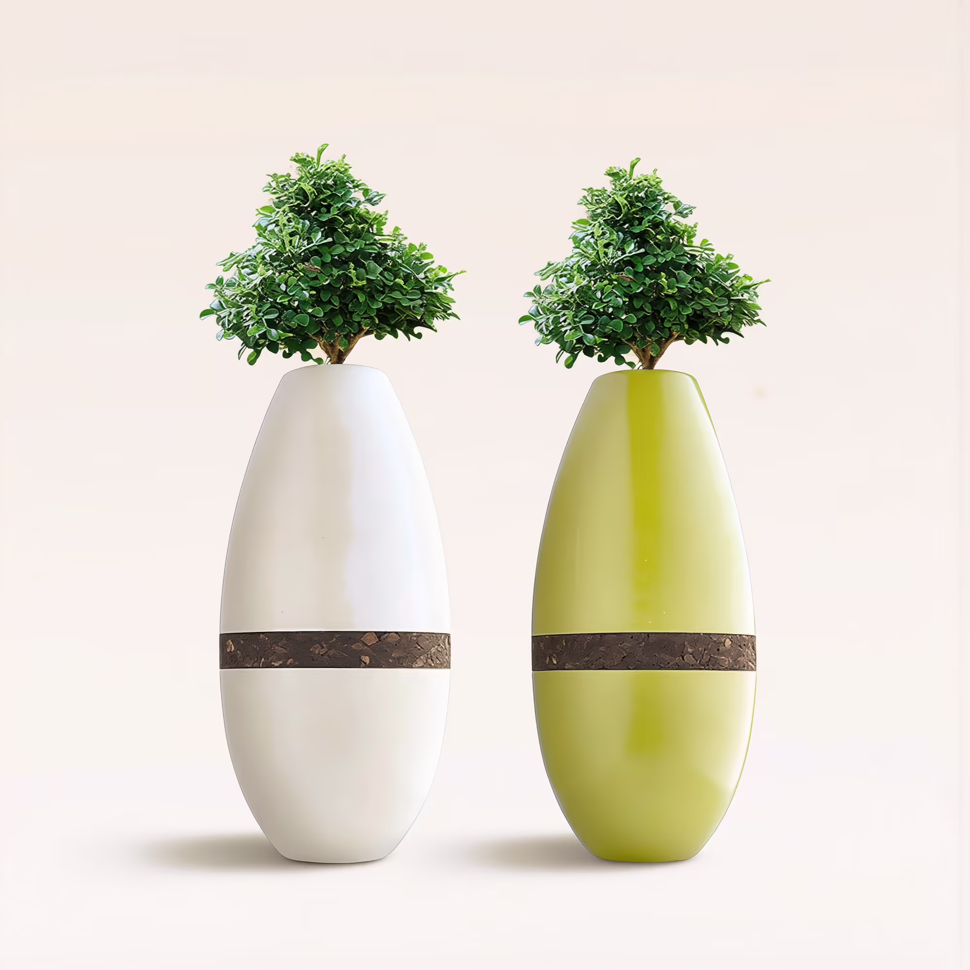 bio urn tree white and green