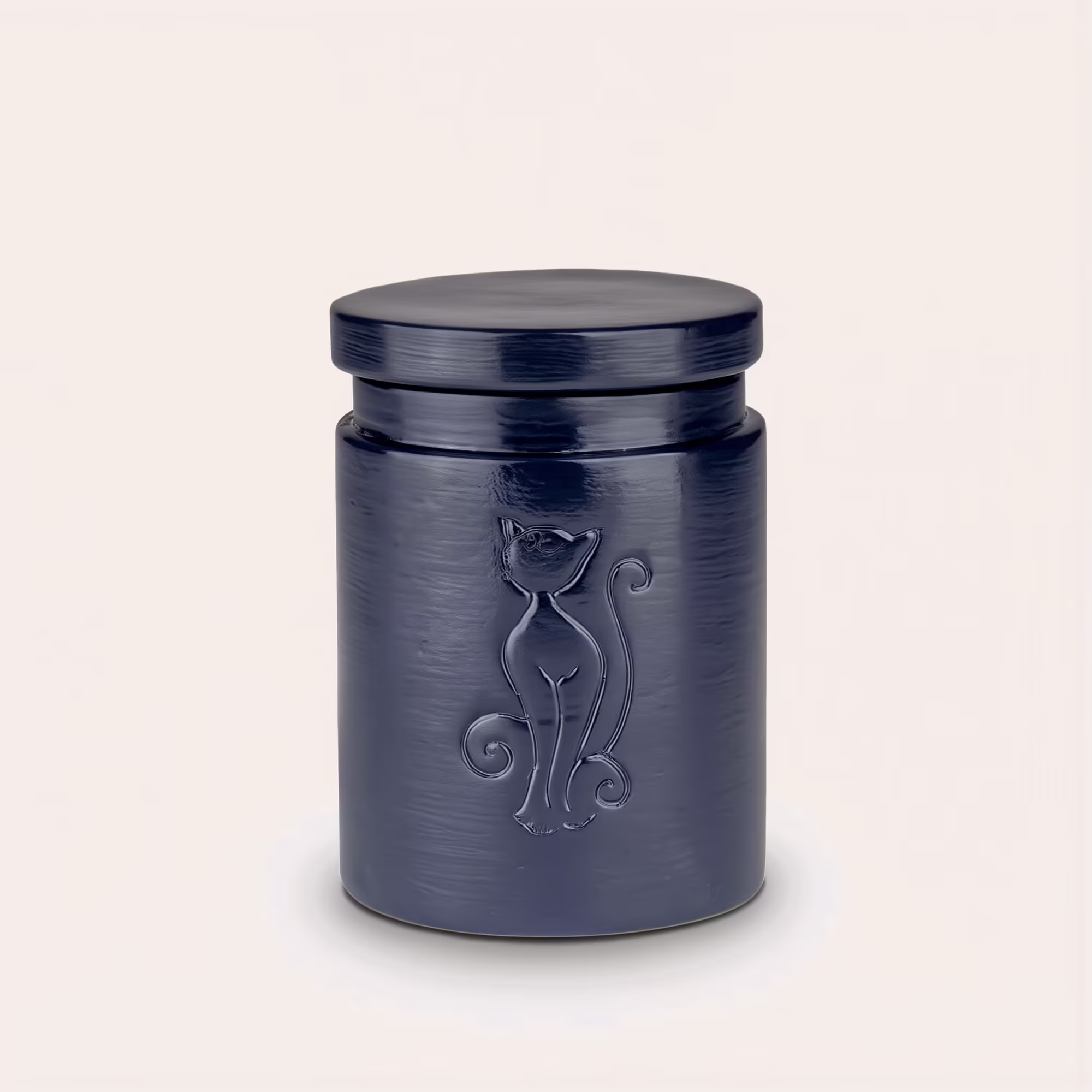 biodegradable cat urn blue